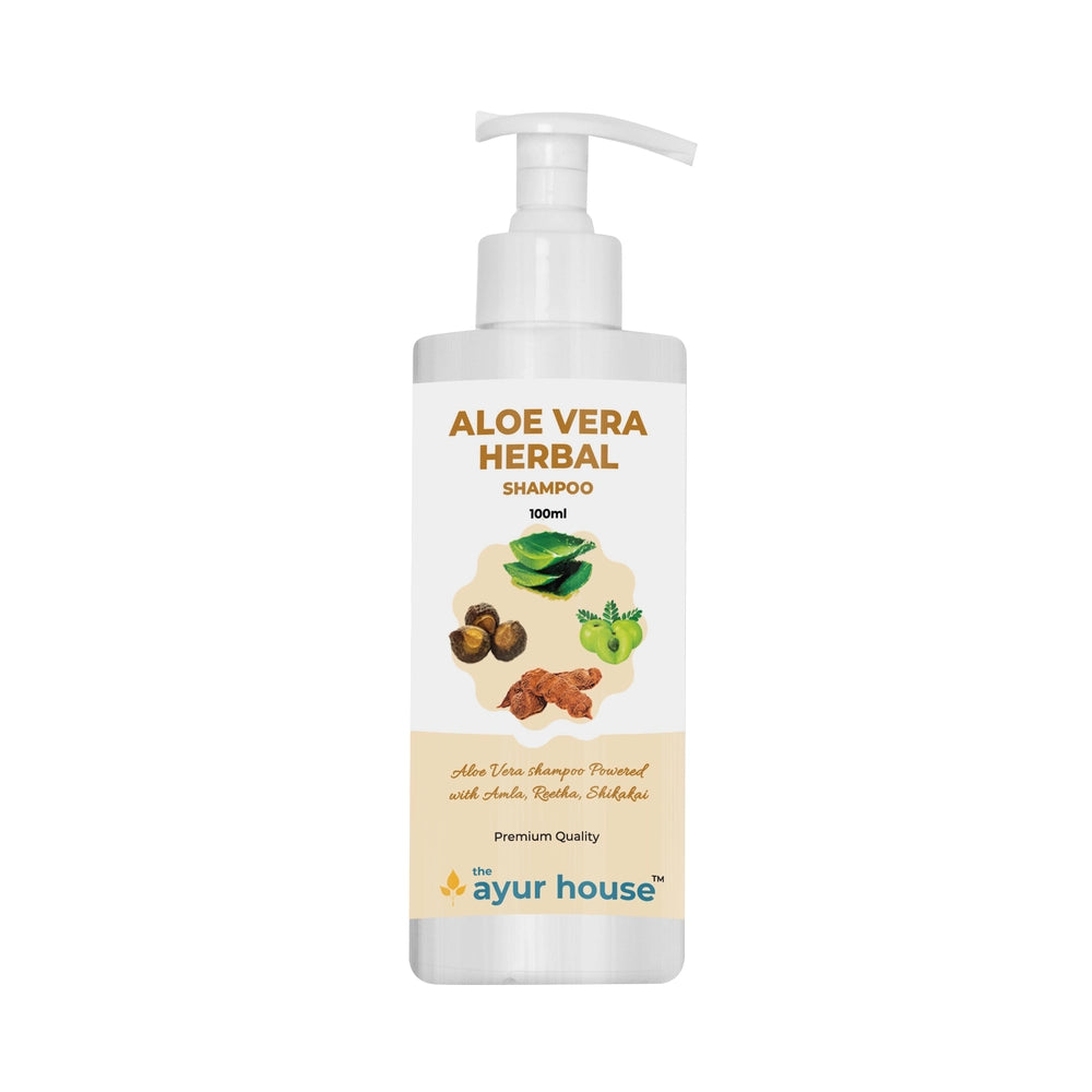 Amla Reetha Shikakai with Aloe Vera - Herbal Shampoo