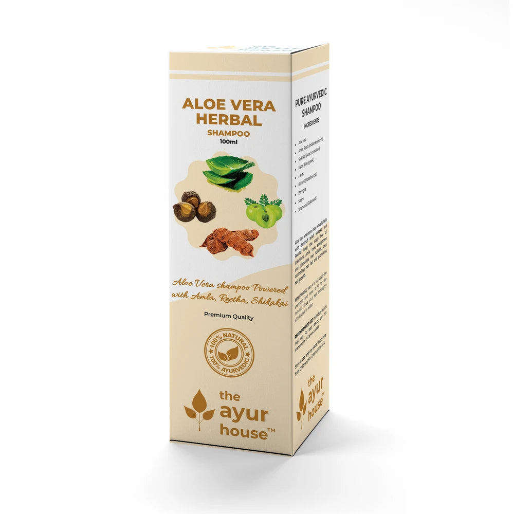 Amla Reetha Shikakai with Aloe Vera - Herbal Shampoo