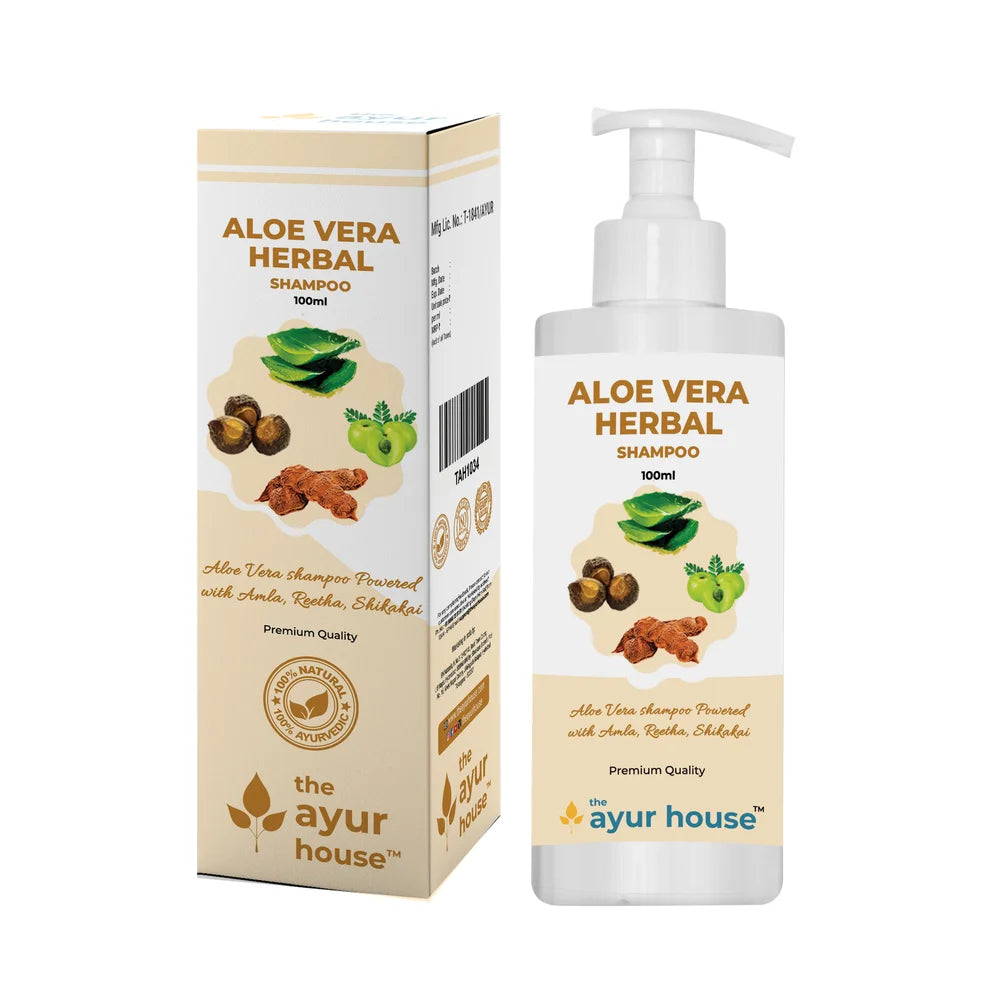 Amla Reetha Shikakai with Aloe Vera - Herbal Shampoo